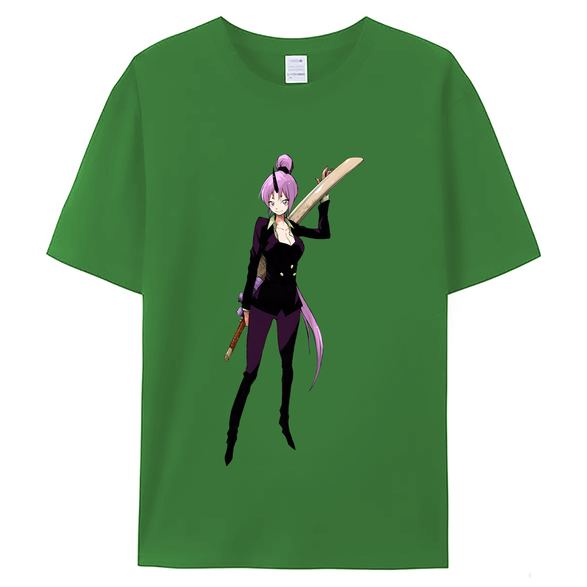 （画像用） 転スラ Regarding Reincarnated to Slime レディースカジュアルプリントTシャツ（綿100％）
